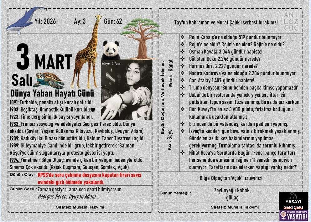 Dünya Yaban Hayatı Günü 1